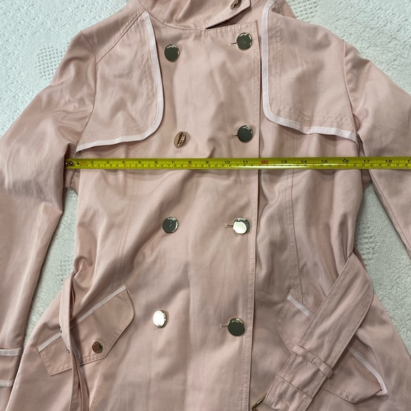 Guess Light Pink Pea Coat with Belt (L) - Picture 11 of 12